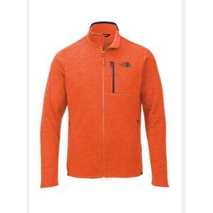 The North Face Men Orange Zip Front Long Sleeve Jacket Size S